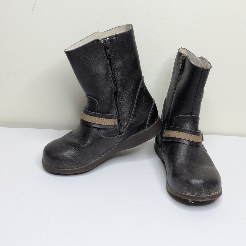 Pediped Brown Leather Boot 27 10T